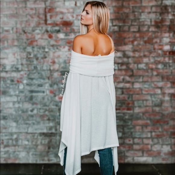 HENRY Off Shoulder Tunic Top - Picture 3 of 3